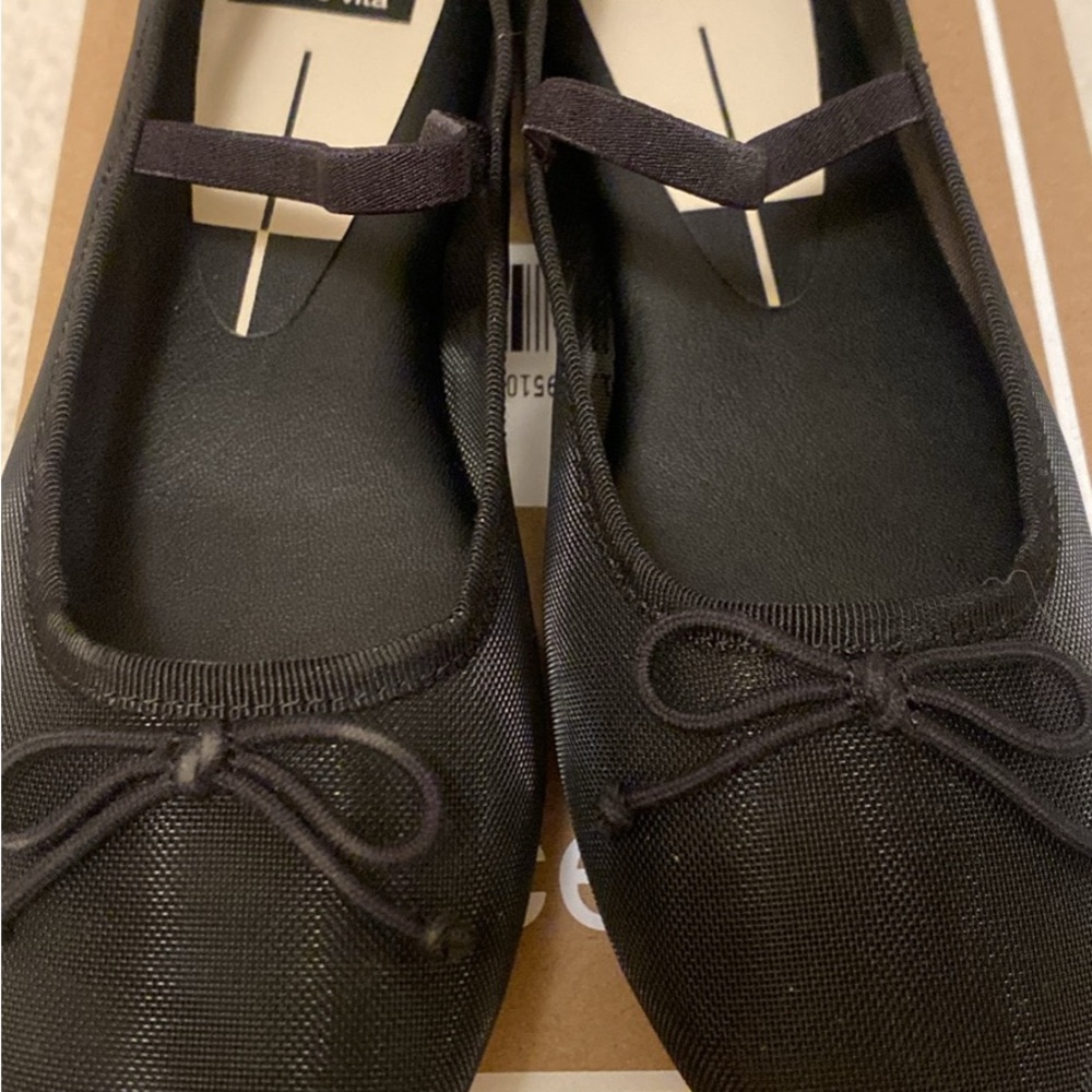 Dolce Vita Black Bow Loafers - Picture 2 of 6